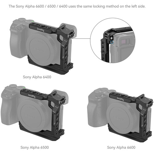 SmallRig 4337 Half Cage pentru Sony Alpha 6700 / 6600 / 6500 / 6400 [5]