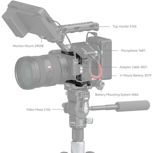 SmallRig 4337 Half Cage pentru Sony Alpha 6700 / 6600 / 6500 / 6400 [9]