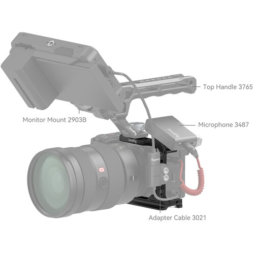 SmallRig 4337 Half Cage pentru Sony Alpha 6700 / 6600 / 6500 / 6400 [7]
