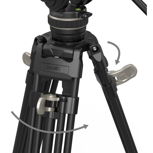 SmallRig AD-100 FreeBlazer Kit trepied video cu cap fluid heavy-duty carbon [7]