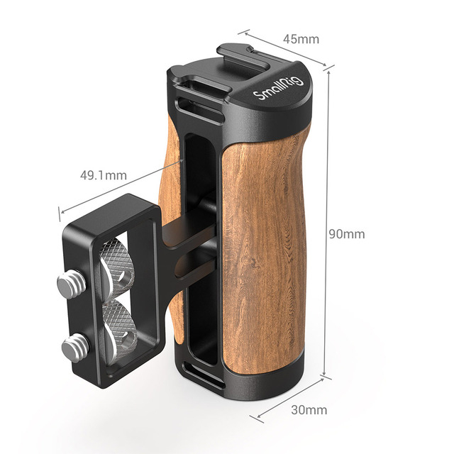 SmallRig 2913 Mini maner lateral din lemn [3]