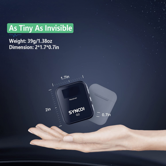 Synco G2 (A1) Lavaliera Wireless cu microfon incorporat [8]
