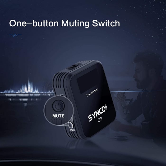 SYNCO G2 A2 Videocamera Per Riprese Audio Home Studio Microfono Lavalier Per IPhone Android Microfono Wireless Portatile Professionale