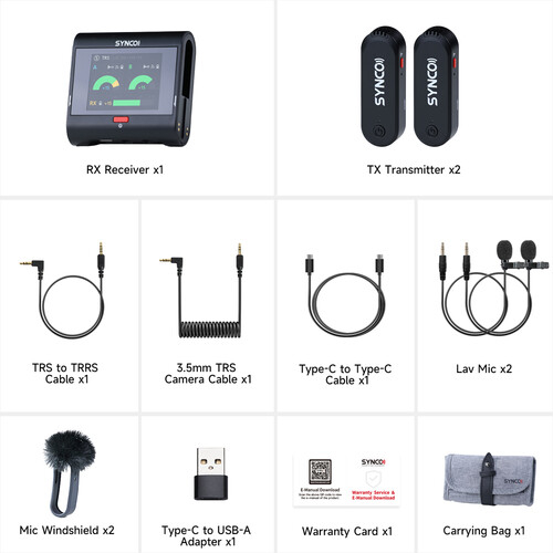 Synco G3 lavaliera Wireless dubla pentru streaming si vlogging [14]