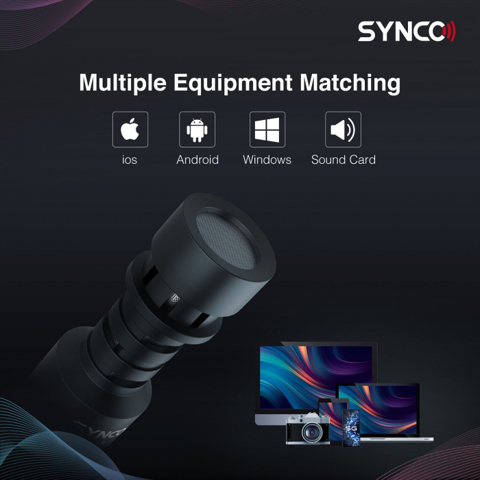Synco MIC-M1S Microfon pentru camera si smartphone [5]