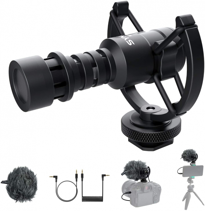 Synco MIC-M1S Microfon pentru camera si smartphone [2]