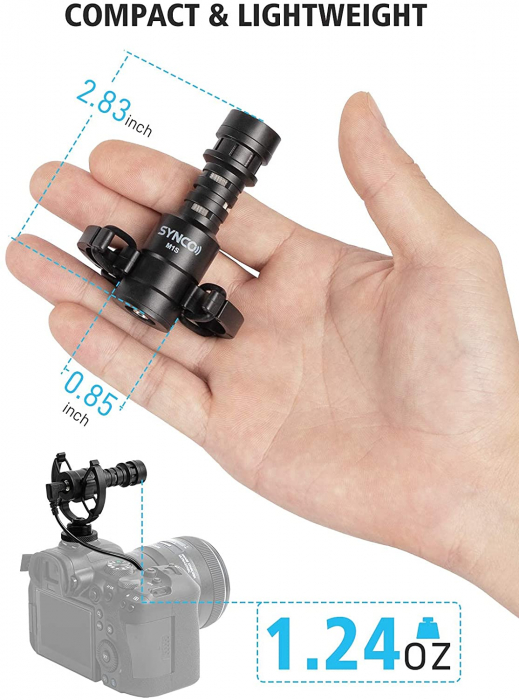 Synco MIC-M1S Microfon pentru camera si smartphone [11]