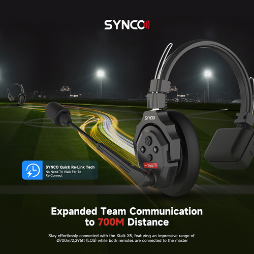 Synco X-Talk X5 Sistem intercom wireless cu 5 casti (2,4 GHz) [14]