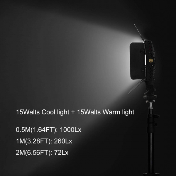 Tolifo PT-15B PRO II Lampa Video LED 144 Bicolor [6]
