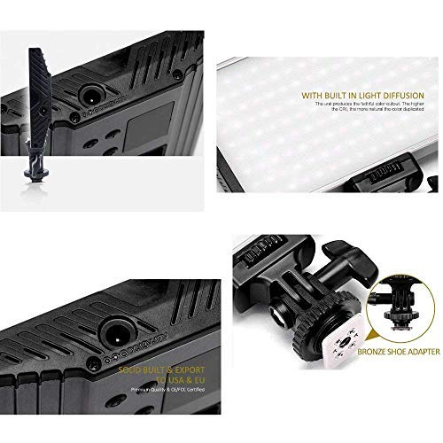 Tolifo PT-15B Lampa LED 144 Bicolor cu stativ [6]