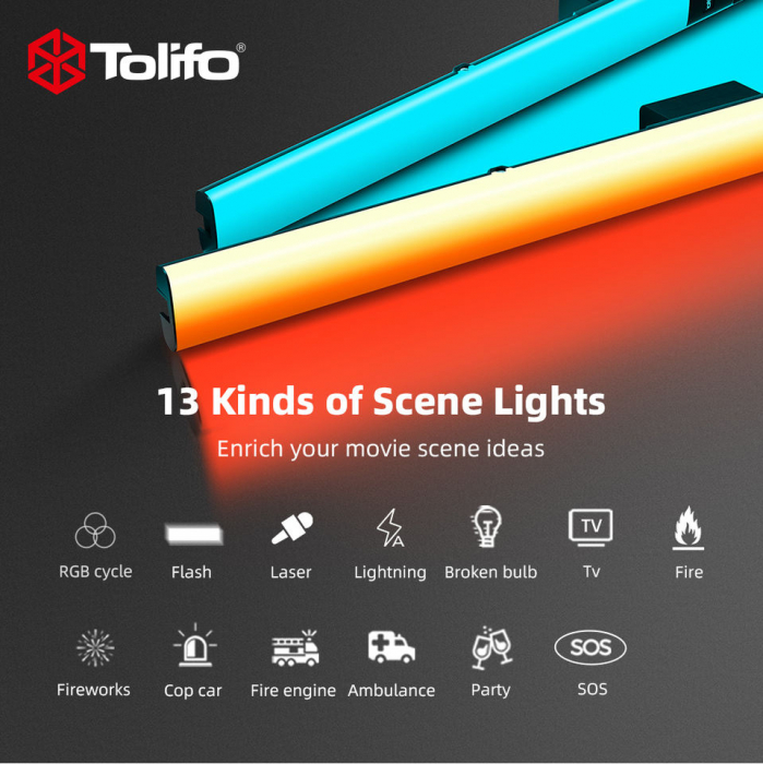 Tolifo ST-20B LED Bicolor/RGB Tubular 55cm [9]