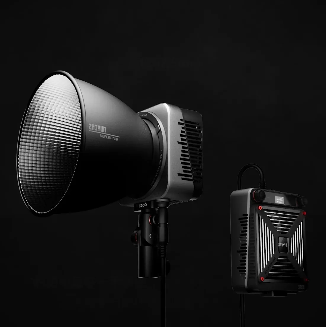 Zhiyun Molus G200 lampa LED Bi-Color Standardcu stativ [7]