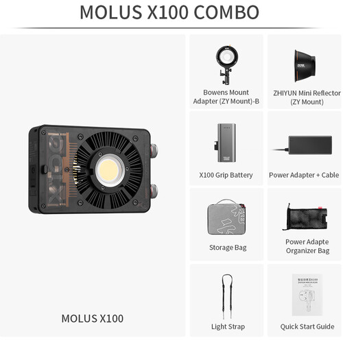 Zhiyun MOLUS X100 Bi-Color Combo LED portabil 100W [5]