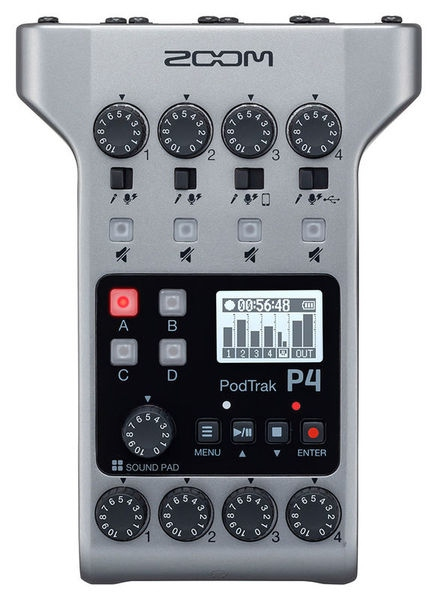 Zoom Podtrak P4 Recorder Audio Podcast 4 Canale XLR [2]
