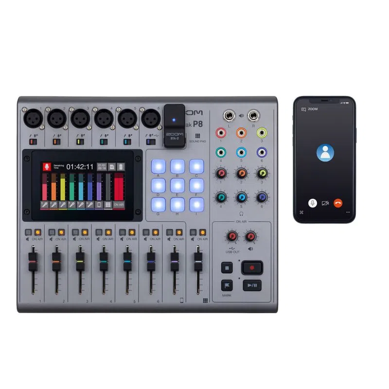 ZOOM Podtrak P8 Mixer Audio Podcast XLR [4]