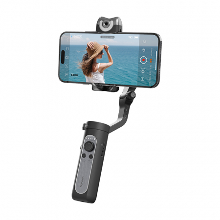 Accesorii camere video - Hohem iSteady V2s Stabilizator smartphone cu Senzor AI si LED incorporat