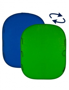 Fundaluri pliabile - Fundal pliabil Chroma Green/Blue 1.5 x 2m