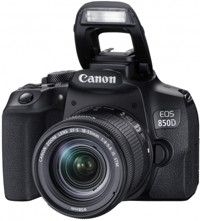 Canon EOS 850D Aparat Foto DSLR 24.1MP Kit cu Obiectiv EF-S 18-55mm F/3.5-5.6 IS STM Negru [5]