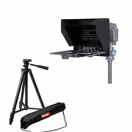 Teleprompter - Feelworld TP10 Teleprompter Pliabil pentru Smartphone/Tableta/DSLR cu trepied