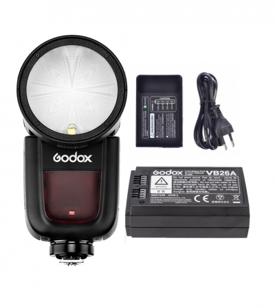 Blituri externe pentru aparate - Godox V1 Blitz TTL cu Cap Rotund dedicat NIKON