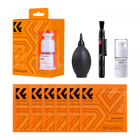 K&F Concept Kit 9-in-1 pentru curatarea lentilelor