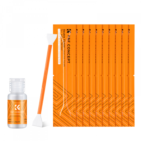 Solutii de curatare - K&F Concept Set 10 spatule duble cu solutie pentru curatat senzor APS-C