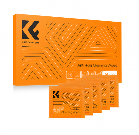 Solutii de curatare - K&F Concept Set 50 servetele curatare anti-aburire