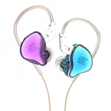 Casti profesionale - KZ Acoustics EDC Blue & Purple Casti In-Ear