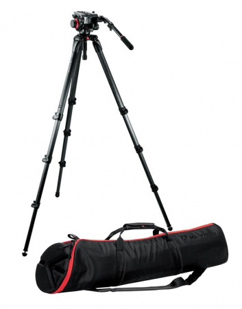 Manfrotto 504HD,536K kit trepied video carbon [0]