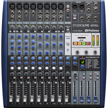 Interfete/mixere audio - Presonus StudioLive AR12c mixer hibrid cu 14 canale