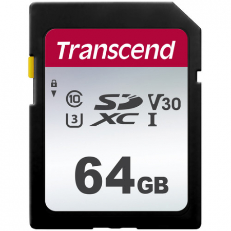 Transcend Silver 300S SD UHS-I (V30) card memorie 64GB