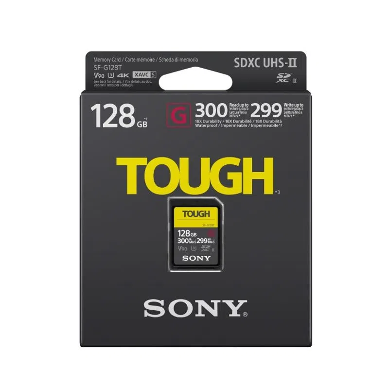 Sony SF-G TOUGH SDHC 128GB Card de Memorie UHS-II Class 10 300MB/s [1]