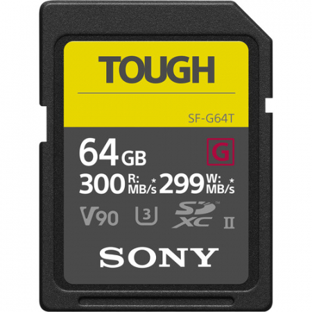 Carduri memorie - Sony SF-G TOUGH SDXC 64GB Card de Memorie UHS-II Class 10 300MB/s