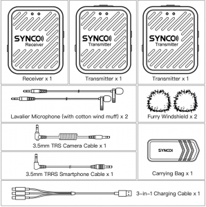 Synco G1(A2) Lavaliera Wireless Dubla [11]