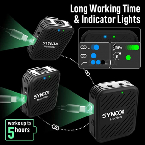 Synco G1(A2) Lavaliera Wireless Dubla [9]