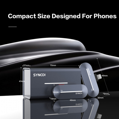 Synco P1T Lavaliera Wireless pentru smartphone si tableta [7]