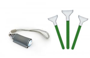 Solutii de curatare - Visible Dust Set 3 spatule curatare senzor 1.0x / 24mm Full Frame cu lanterna