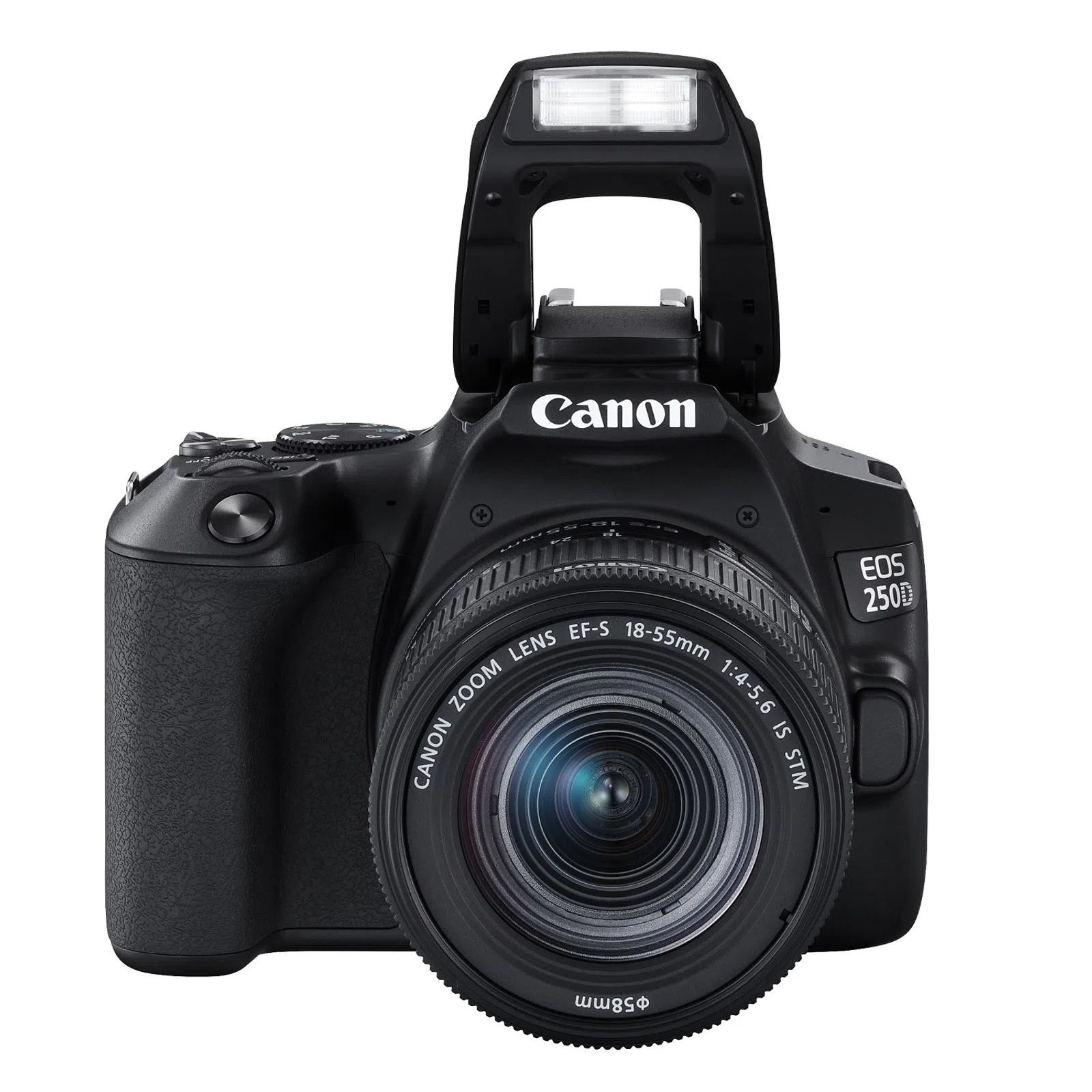 Cámara Digital Canon Reflex Eos 250D+Ef-S 18-55mm F 4-5.6 Is Stm 24.1Mp  Digic 8 4K WIFI Bluetooth Plata