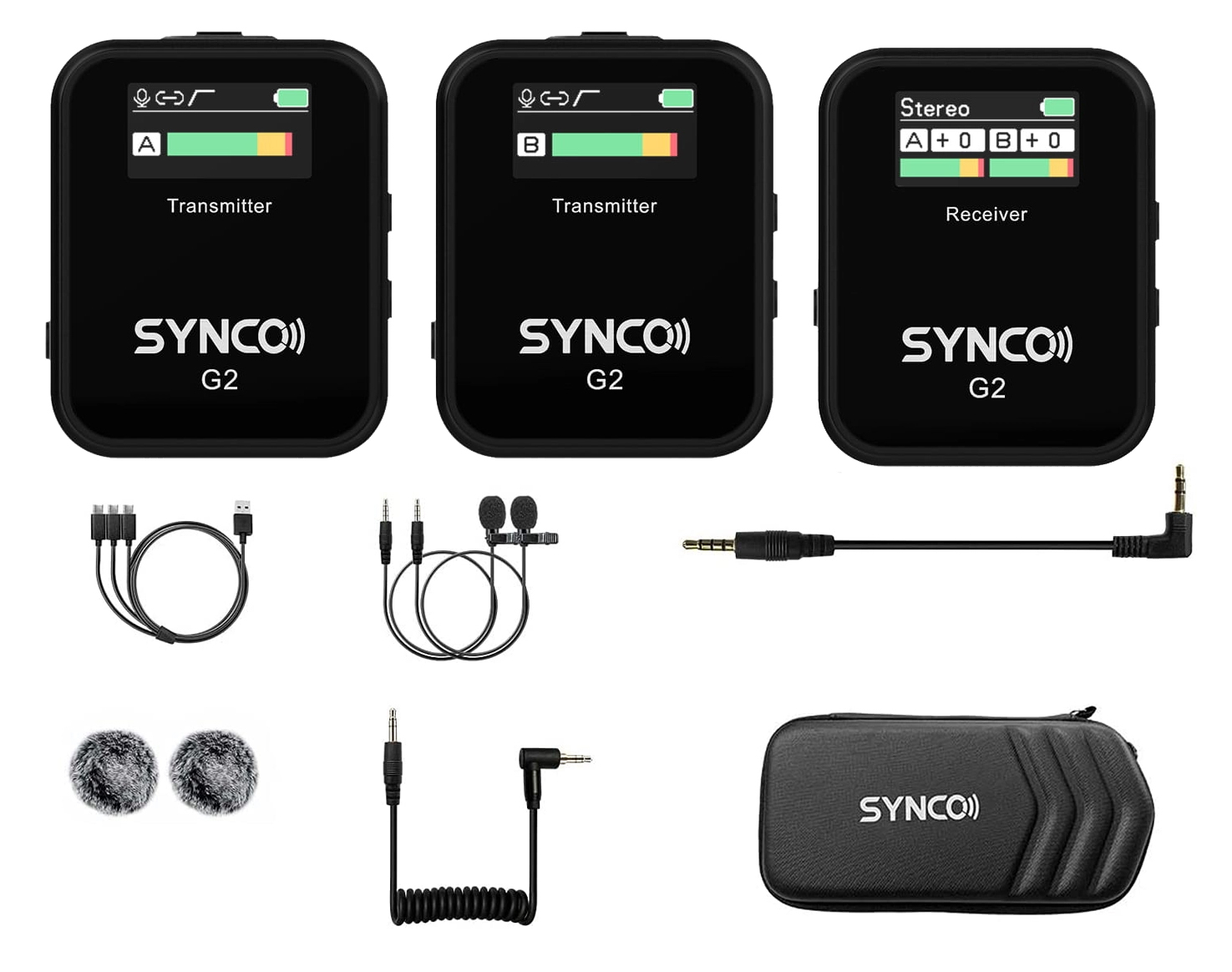 Meaningful Furnace spontaneous Synco G2 (A2) Lavaliera Wireless Dubla cu microfon incorporat
