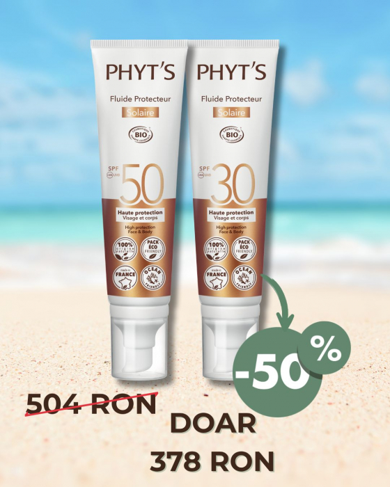 PHYT’S Solaire Duo Expert – Protecție Avansată SPF 50 & 30 cu filtre minerale [1]