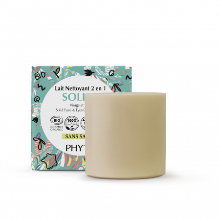 Cosmetice Solide Bio - Lapte solid de curatare 2 in 1 pentru fata si ochi BIO 48ml