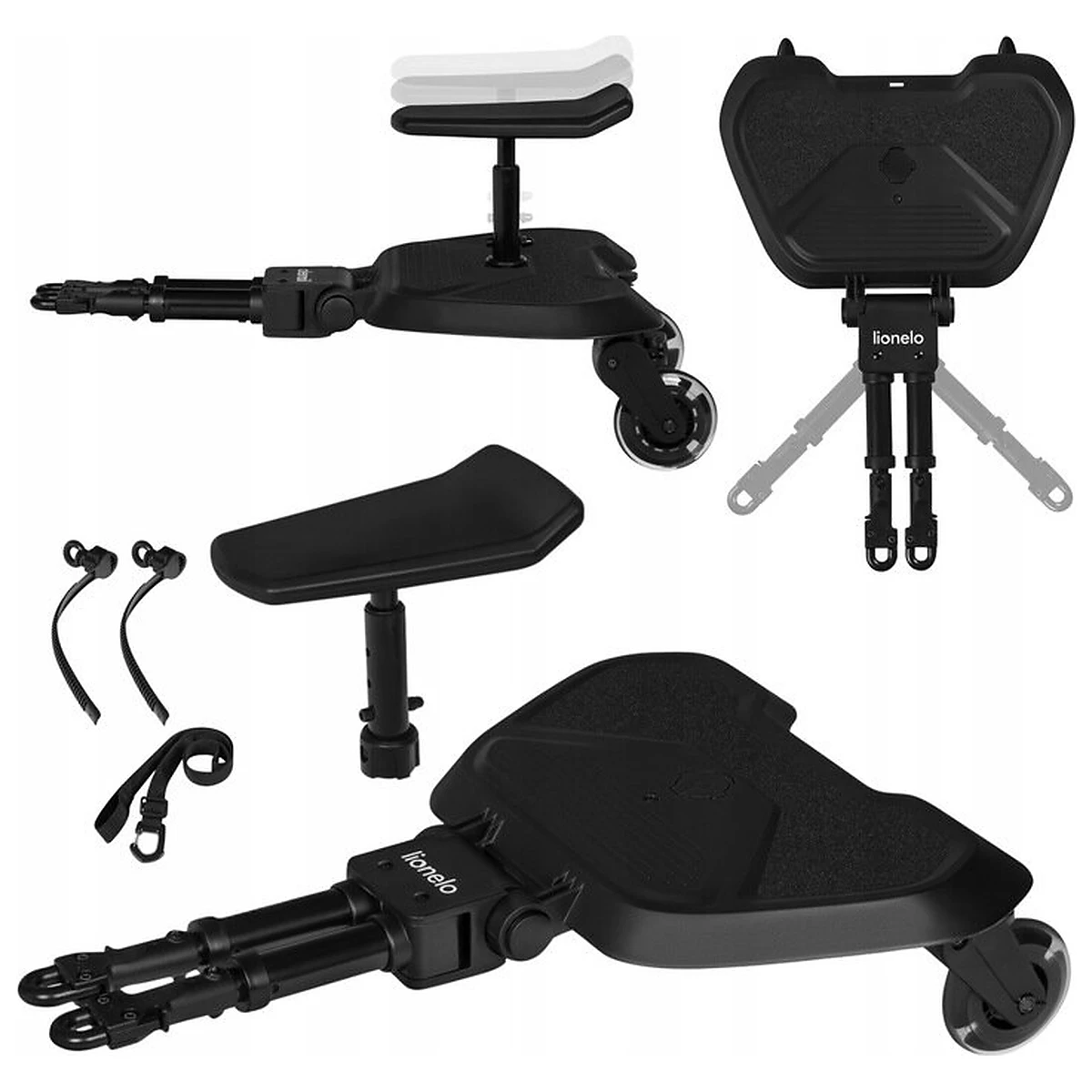 Adaptor universal carucior pentru al doilea copil, Lionelo, Buggy Board, 2 in 1, 3 pozitii reglare sezut pe inaltime, [17]