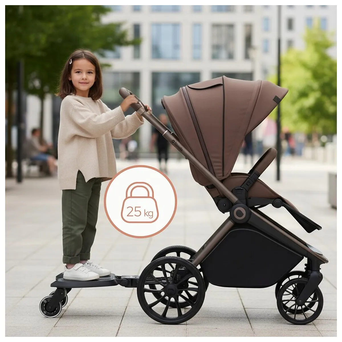 Adaptor universal carucior pentru al doilea copil, Lionelo, Buggy Board, 2 in 1, 3 pozitii reglare sezut pe inaltime, [22]