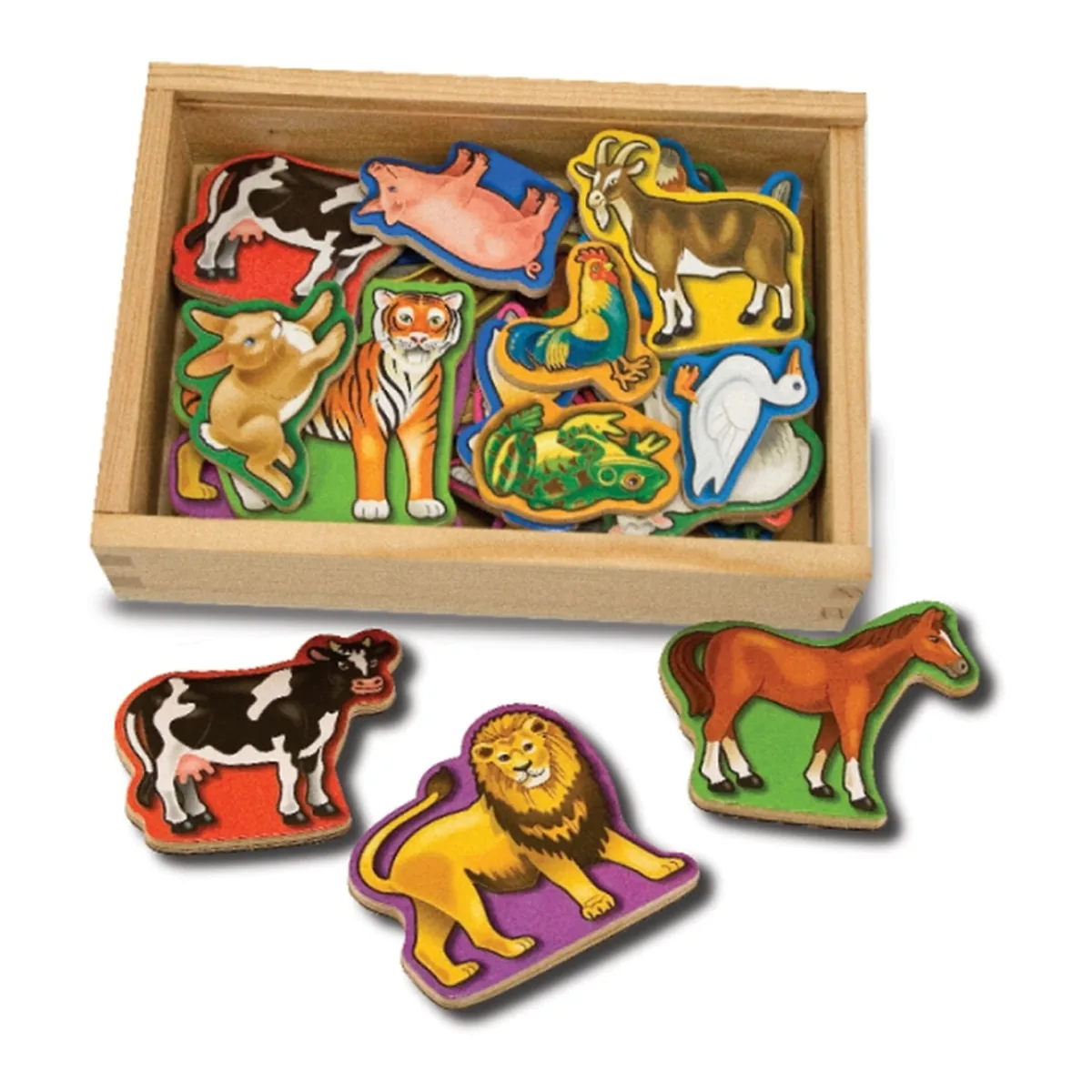 Animale de lemn cu magneti Melissa and Doug [3]