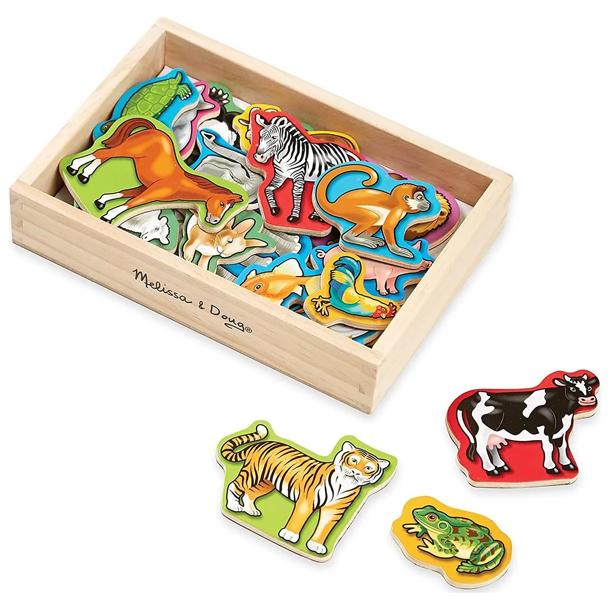 Animale de lemn cu magneti Melissa and Doug [2]
