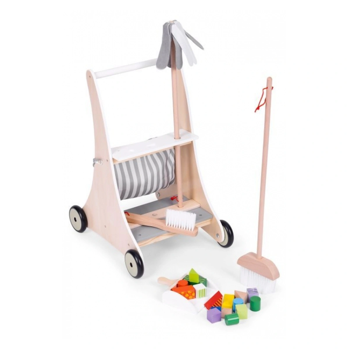 Antemergator lemn cu aspirator Ecotoys copii 1 an+ [2]