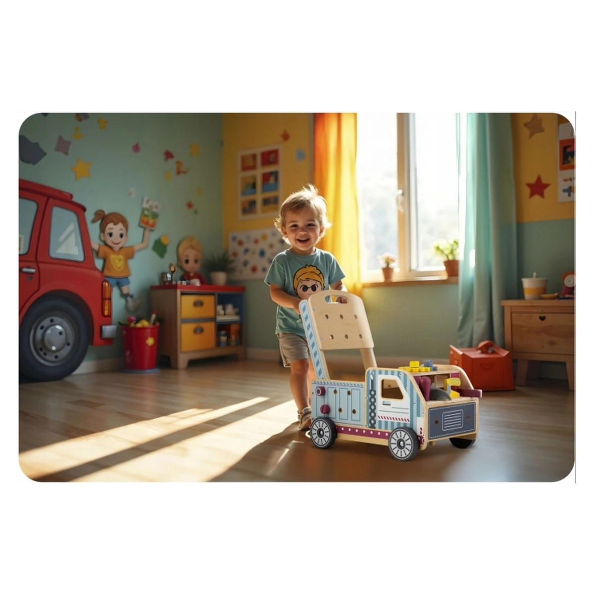 Antemergator lemn Ricokids RK-874 atelier activitati copii [3]