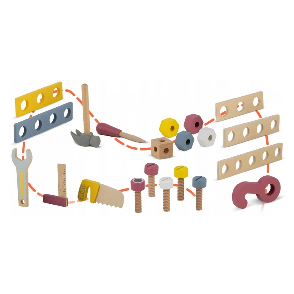 Antemergator lemn Ricokids RK-874 atelier activitati copii [5]