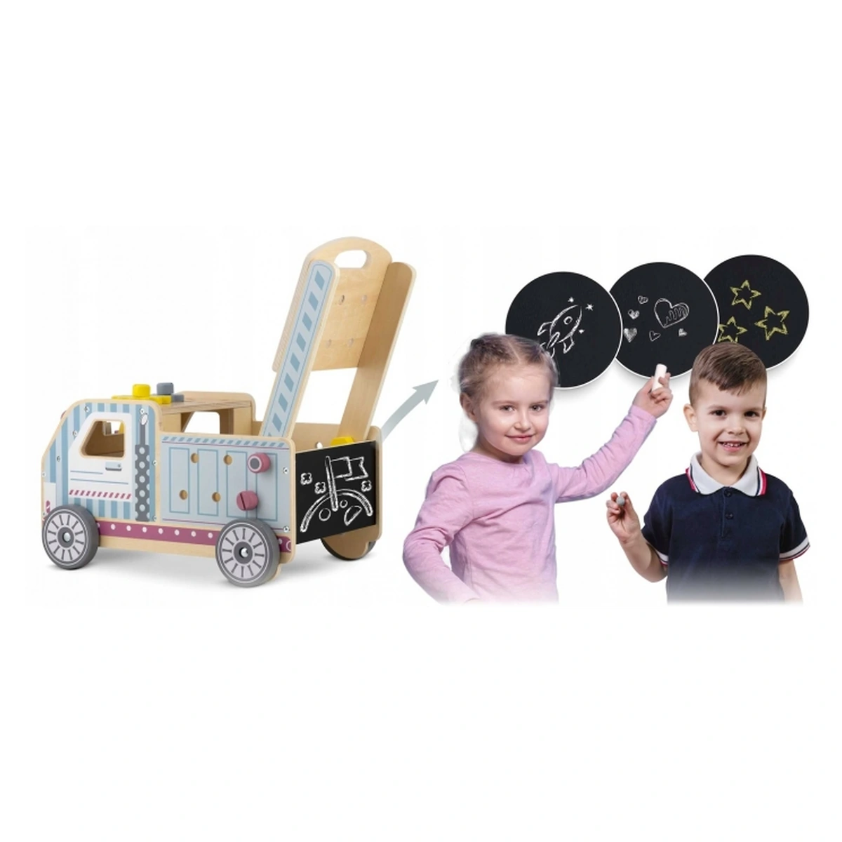 Antemergator lemn Ricokids RK-874 atelier activitati copii [4]