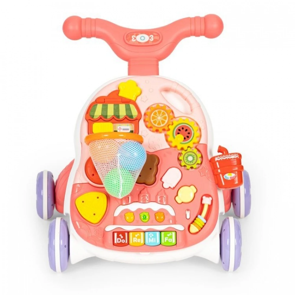 Antemergator educational 2 in 1 Huanger - Alb cu roz [2]